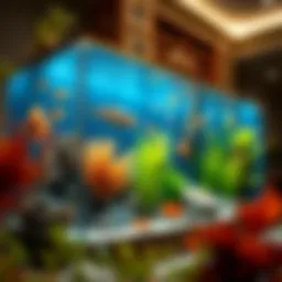 Elegant design of a 29-gallon aquarium showcasing aquatic life