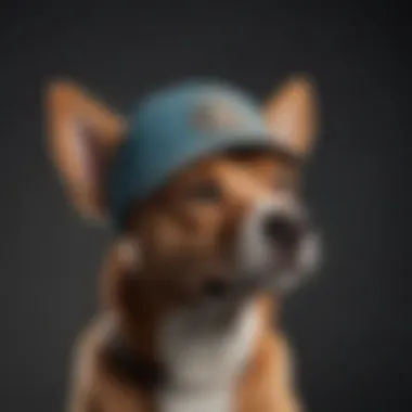 Materials Used in Dog Hats Different materials used in dog hats displayed together