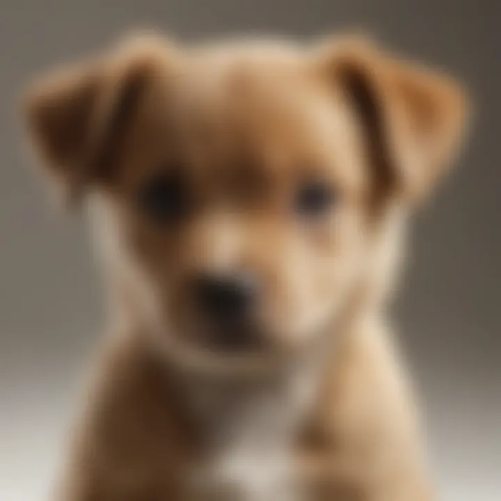 A puppy demonstrating distinct personality traits