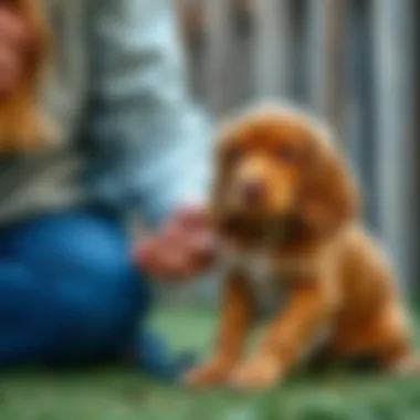 Training a Cocker Spaniel Puppy training session with a Cocker Spaniel