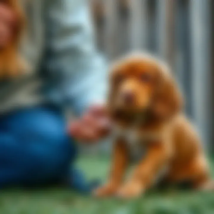 Training a Cocker Spaniel Puppy training session with a Cocker Spaniel