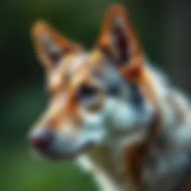 The Unique Coat of a Kishu Ken A close-up of a Kishu Ken highlighting its distinctive coat texture