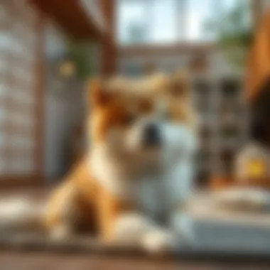 Ideal Home for Kishu Ken A serene home environment suitable for a Kishu Ken