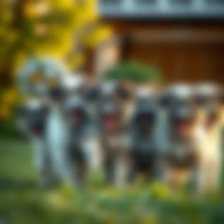 Playful Kishu Ken Puppies A group of Kishu Ken puppies displaying their playful nature