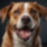 A dog with a concerned expression, showcasing dental health.