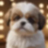 Adorable Shih Tzu puppy with a fluffy coat