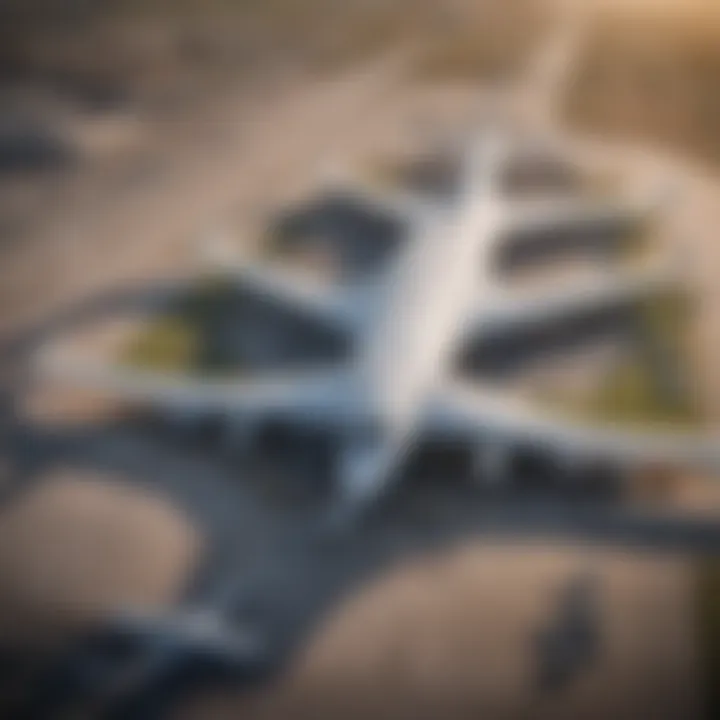 Aerial view of Dallas Fort Worth Airport