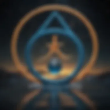 Artistic Aquarius Symbol and Ideal Zodiac Matches Artistic representation of Aquarius symbol in harmony with ideal matches