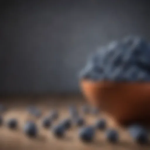 A vibrant bowl of fresh blueberries