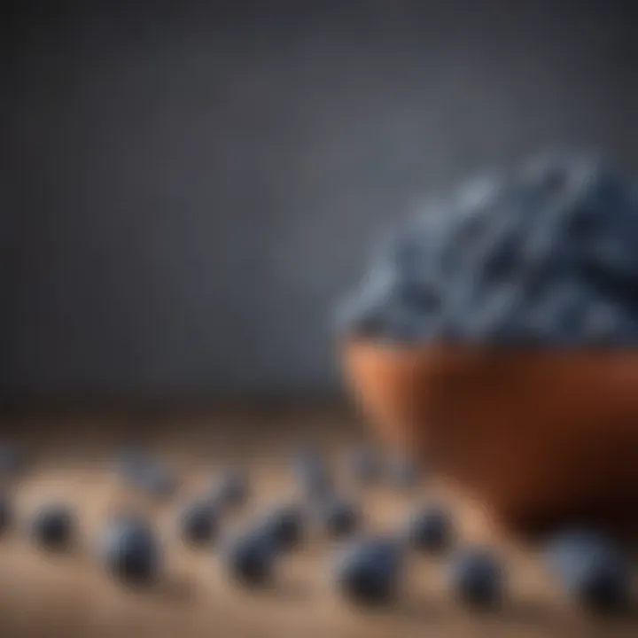 A vibrant bowl of fresh blueberries