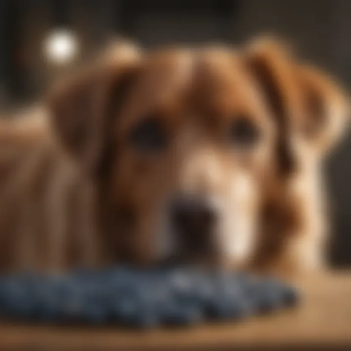 Veterinarian discussing canine nutrition