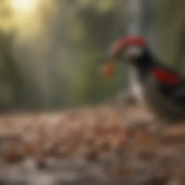 Nutritious Selection for Woodpeckers Assortment of nuts and seeds