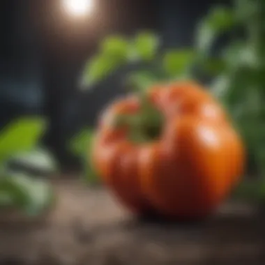 Bell Pepper Plant Close-Up