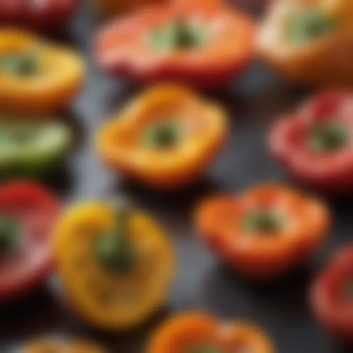 Vibrant Bell Pepper Slices