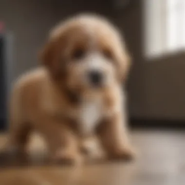 Bernedoodle Puppy Learning Tricks in a Training Session