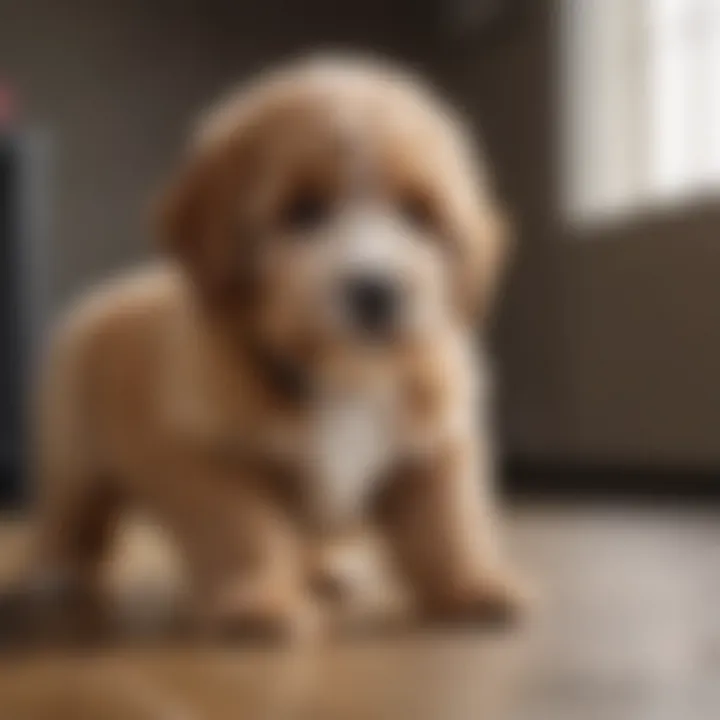 Bernedoodle Puppy Learning Tricks in a Training Session