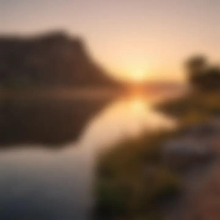 Sunset over Lake Sakakawea