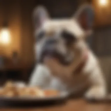 A Healthy French Bulldog After Enjoying Their Meal Happy and healthy French Bulldog post-meal