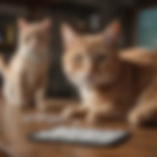 A selection of high-quality flea tablets for cats arranged on a table.