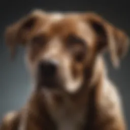 A close-up of a dog with sensitive skin enjoying a gentle flea treatment