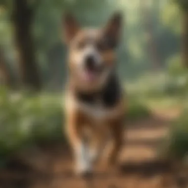 A happy dog playing in a pest-free environment after receiving treatment