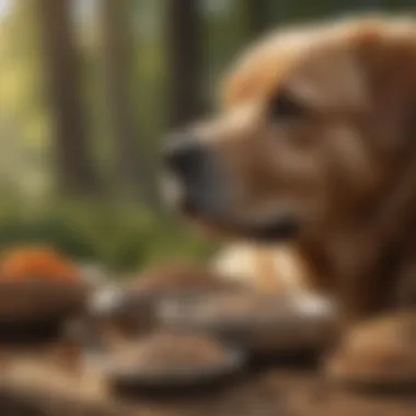 Variety of premium ingredients for senior dog food