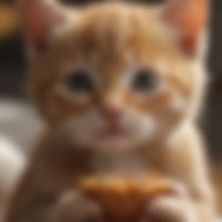 Illustration of common gastrointestinal issues in kittens, highlighting symptoms and causes.