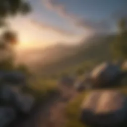 Expansive view of the Appalachian Mountains at sunrise