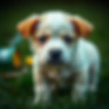 Signs of Gastrointestinal Distress in Puppies Puppy showing signs of gastrointestinal distress