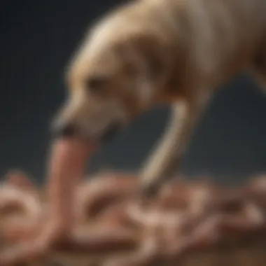 The Lifecycle of Tapeworms and How Dogs Become Infected Diagram showing tapeworm lifecycle and transmission