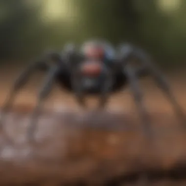 Predatory Grace Black Widow Spider Feeding
