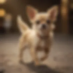 Blonde Chihuahua with Elegant Gait
