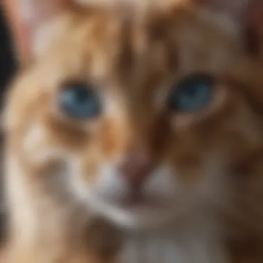 A cat experiencing relief from fleas