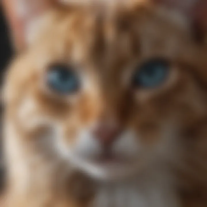A cat experiencing relief from fleas