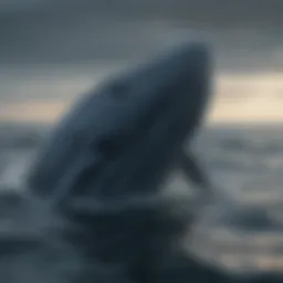 Gargantuan Blue Whale in Vast Ocean