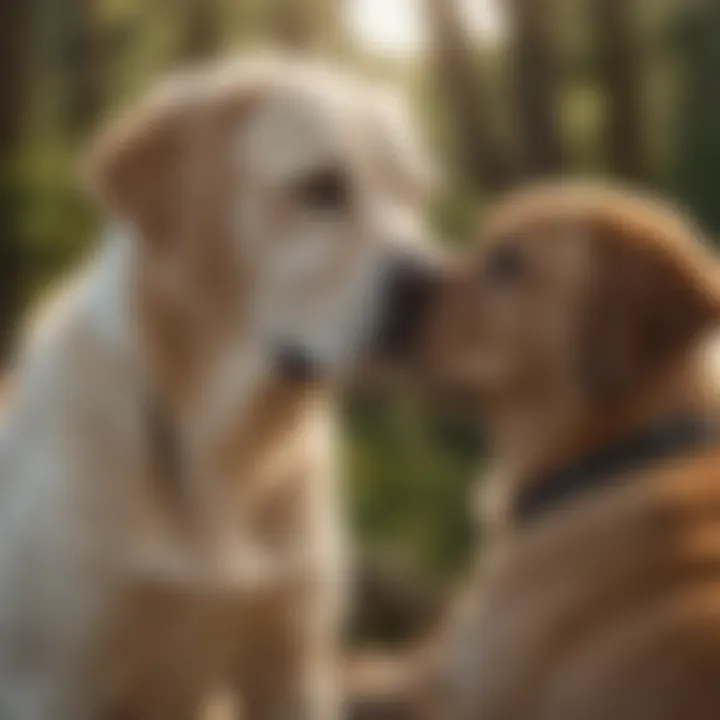 Labrador Retriever's Bonding Moment