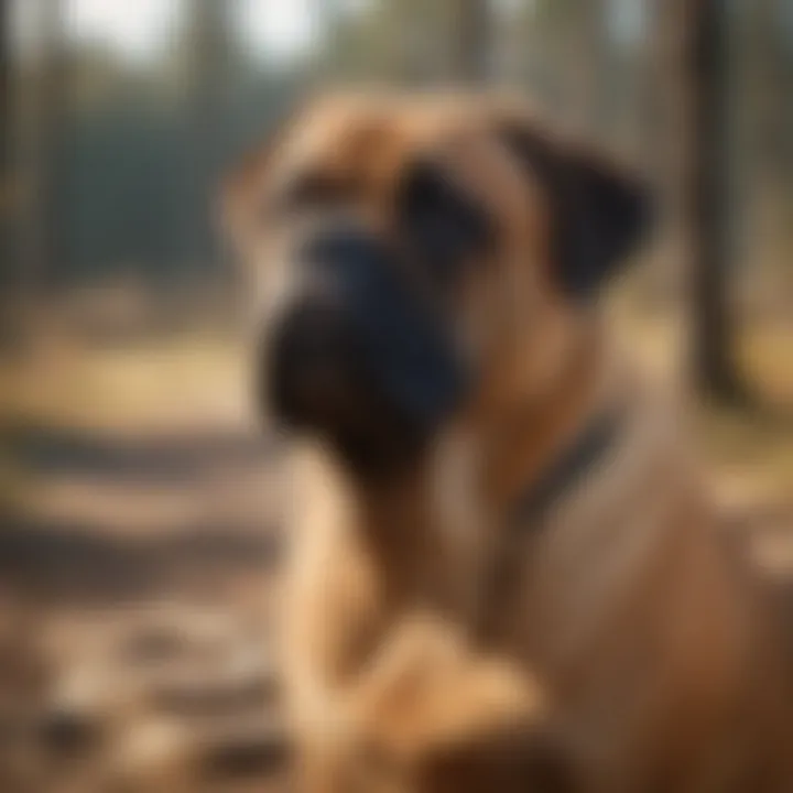 Bullmastiff Enjoying Outdoor Exploration