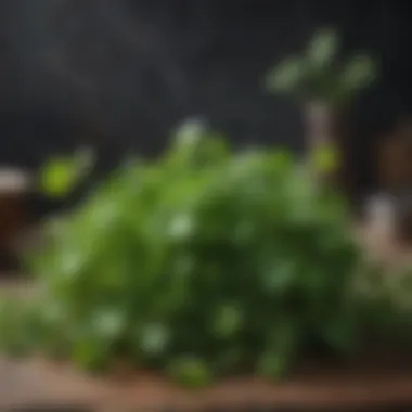 Lush Bunched Watercress Greens Bunched Watercress Leaves