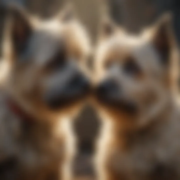 Cairn Terrier enjoying a bonding moment with its owner
