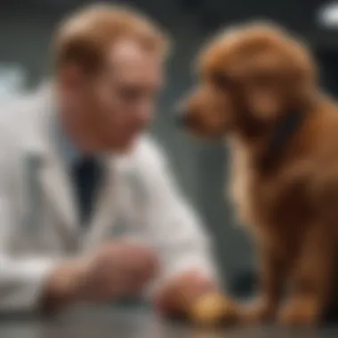 A veterinarian discussing ginger's benefits with a pet owner