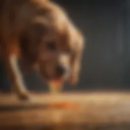 Canine bladder health concept illustration