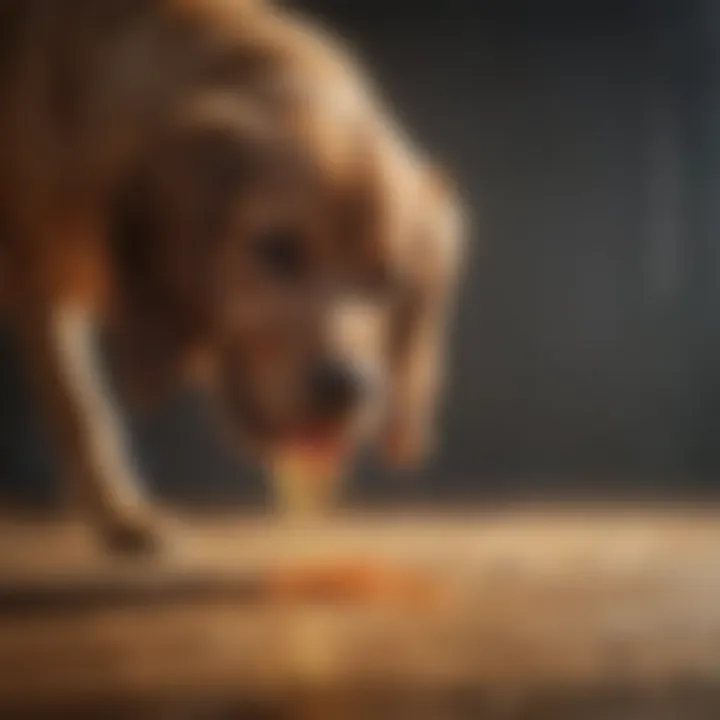 Canine bladder health concept illustration