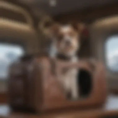 Luxury Canine Travel Carrier Elegant Canine Travel Carrier