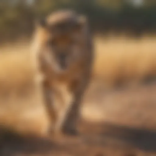 Graceful Cheetah in Full Speed