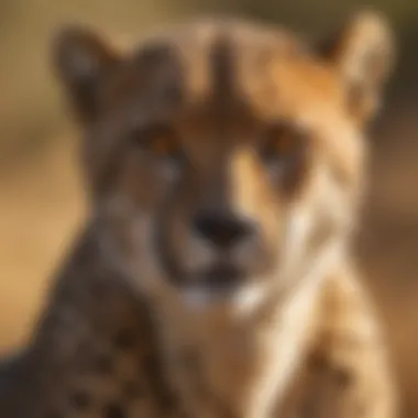 Cheetah Gazing Intently