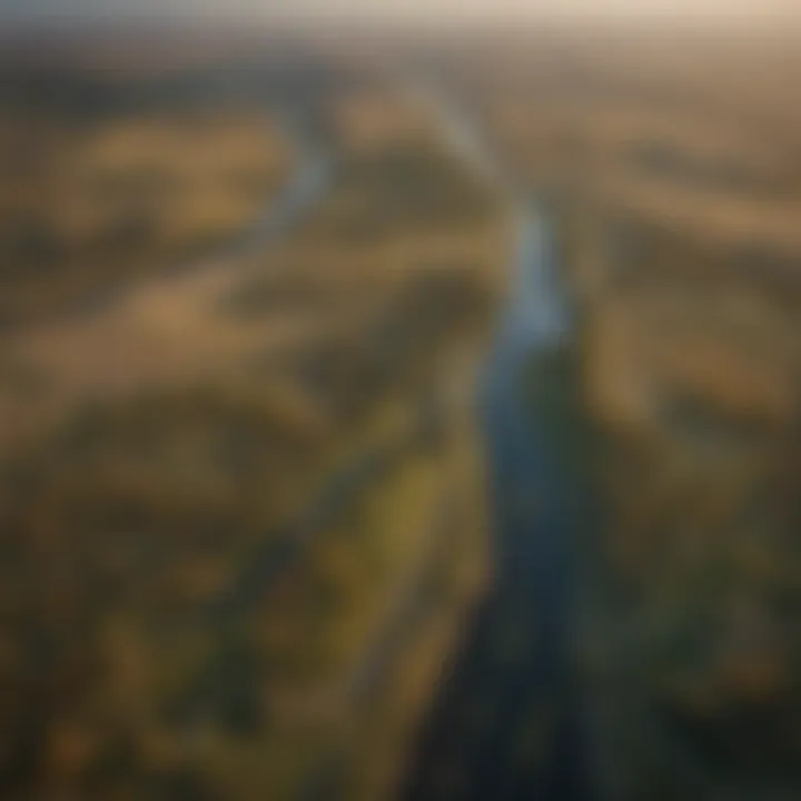 Aerial View of Vast Landscapes in Cherry County