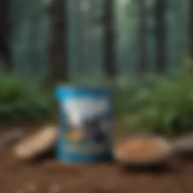 Close-up of Blue Wilderness Senior Dog Food ingredients