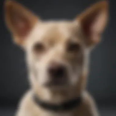 Close-up of hypoallergenic short-haired dog's sleek coat