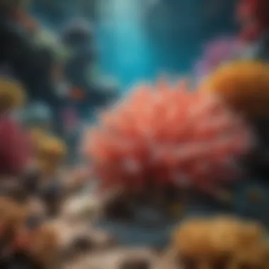 Colorful coral reef at Acuario de Dallas