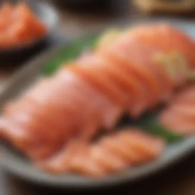Colorful Salmon Sashimi Platter Colorful Salmon Sashimi Platter